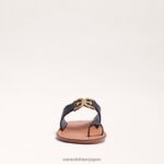 jp Sam Edelman 女性 マキシム トゥリング サンダル 黒 4NFV0P255 履物 - Image 3