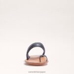 jp Sam Edelman 女性 マルギット トゥリングサンダル 黒い革 4NFV0P258 履物 - Image 3