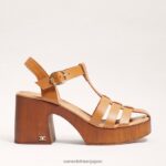 jp Sam Edelman 女性 マルグリット プラットフォーム ブロックヒール サドル 4NFV0P659 履物 - Image 2
