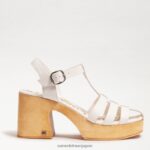jp Sam Edelman 女性 マルグリット プラットフォーム ブロックヒール 白 4NFV0P658 履物 - Image 2