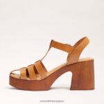 jp Sam Edelman 女性 マルグリット プラットフォーム ブロックヒール サドル 4NFV0P659 履物 - Image 4