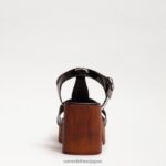 jp Sam Edelman 女性 マルグリット プラットフォーム ブロックヒール ブラックパテント 4NFV0P660 履物 - Image 5