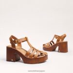 jp Sam Edelman 女性 マルグリット プラットフォーム ブロックヒール サドル 4NFV0P659 履物 - Image 7