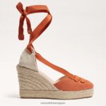 jp Sam Edelman 女性 マルゲリータ エスパドリーユ ウェッジ サンダル バーントオレンジ 4NFV0P86 履物 - Image 2