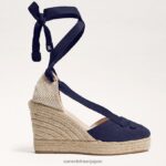jp Sam Edelman 女性 マルゲリータ エスパドリーユ ウェッジ サンダル 海軍 4NFV0P88 履物 - Image 2