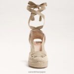 jp Sam Edelman 女性 マルゲリータ エスパドリーユ ウェッジ サンダル 自然 4NFV0P85 履物 - Image 3