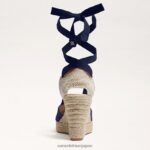 jp Sam Edelman 女性 マルゲリータ エスパドリーユ ウェッジ サンダル 海軍 4NFV0P88 履物 - Image 5