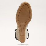 jp Sam Edelman 女性 マルゲリータ エスパドリーユ ウェッジ サンダル 黒いスエード 4NFV0P87 履物 - Image 6