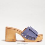 jp Sam Edelman 女性 マルシア プラットフォーム サンダル 青 4NFV0P62 履物 - Image 2