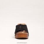 jp Sam Edelman 女性 マルシア プラットフォーム サンダル 黒いスエード 4NFV0P60 履物 - Image 3