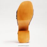 jp Sam Edelman 女性 マルシア プラットフォーム サンダル 青 4NFV0P62 履物 - Image 6