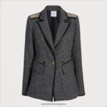 jp Sam Edelman 女性 マーゴットブレザー メイベリーチェック柄 4NFV0P1243 衣服 - Image 5