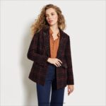 jp Sam Edelman 女性 マーゴットブレザー メイベルチェック柄 4NFV0P1277 衣服