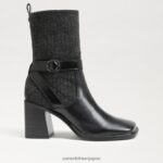 jp Sam Edelman 女性 マーシーブーツ ブラック/ダークグレー 4NFV0P766 履物 - Image 2