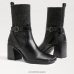 jp Sam Edelman 女性 マーシーブーツ ブラック/ダークグレー 4NFV0P766 履物 - Image 7