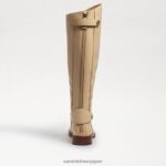 jp Sam Edelman 女性 ミカラライディングブーツ 卵の殻の革 4NFV0P730 履物 - Image 5
