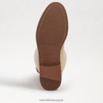 jp Sam Edelman 女性 ミカラライディングブーツ 卵の殻の革 4NFV0P730 履物 - Image 6