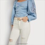 jp Sam Edelman 女性 ミディアムライズ リニー フレア パンツ 白 4NFV0P1184 衣服 - Image 3