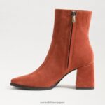 jp Sam Edelman 女性 メイラ アンクルブーツ さび 4NFV0P826 履物 - Image 4