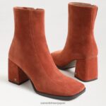 jp Sam Edelman 女性 メイラ アンクルブーツ さび 4NFV0P826 履物 - Image 7