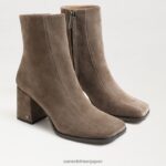 jp Sam Edelman 女性 メイラ アンクルブーツ オリーブスエード 4NFV0P829 履物