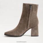 jp Sam Edelman 女性 メイラ アンクルブーツ オリーブスエード 4NFV0P829 履物 - Image 4