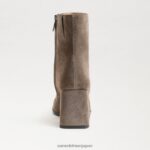 jp Sam Edelman 女性 メイラ アンクルブーツ オリーブスエード 4NFV0P829 履物 - Image 5