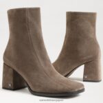 jp Sam Edelman 女性 メイラ アンクルブーツ オリーブスエード 4NFV0P829 履物 - Image 7