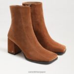 jp Sam Edelman 女性 メイラ アンクルブーツ フロンティアブラウン 4NFV0P827 履物