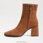 jp Sam Edelman 女性 メイラ アンクルブーツ フロンティアブラウン 4NFV0P827 履物 - Image 4
