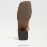 jp Sam Edelman 女性 メイラ アンクルブーツ フロンティアブラウン 4NFV0P827 履物 - Image 6