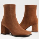 jp Sam Edelman 女性 メイラ アンクルブーツ フロンティアブラウン 4NFV0P827 履物 - Image 7