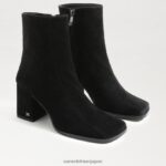 jp Sam Edelman 女性 メイラ アンクルブーツ 黒いスエード 4NFV0P828 履物