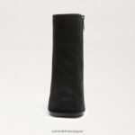jp Sam Edelman 女性 メイラ アンクルブーツ 黒いスエード 4NFV0P828 履物 - Image 3