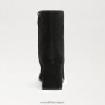 jp Sam Edelman 女性 メイラ アンクルブーツ 黒いスエード 4NFV0P828 履物 - Image 5