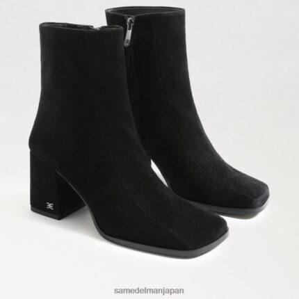 jp Sam Edelman 女性 メイラ アンクルブーツ 黒いスエード 4NFV0P828 履物