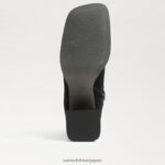 jp Sam Edelman 女性 メイラ アンクルブーツ 黒いスエード 4NFV0P828 履物 - Image 6