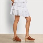 jp Sam Edelman 女性 メイラニスカート 白 4NFV0P1214 衣服 - Image 3