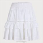jp Sam Edelman 女性 メイラニスカート 白 4NFV0P1214 衣服 - Image 5