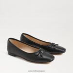 jp Sam Edelman 女性 メドウバレエフラット 黒い革 4NFV0P173 履物