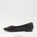 jp Sam Edelman 女性 メドウバレエフラット 黒い革 4NFV0P173 履物 - Image 4