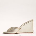 jp Sam Edelman 女性 メリックウェッジサンダル ダークゴールド 4NFV0P611 履物 - Image 4