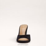 jp Sam Edelman 女性 メリックウェッジサンダル 黒いスエード 4NFV0P613 履物 - Image 3