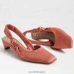 jp Sam Edelman 女性 メレディス スリングバック キトゥン ヒール キャニオンオレンジ 4NFV0P878 履物 - Image 7