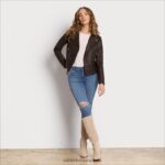 jp Sam Edelman 女性 モトレザージャケット 茶色 4NFV0P1152 衣服