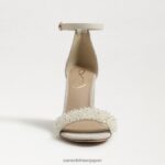 jp Sam Edelman 女性 ヤロ ペルラ ブロックヒールサンダル モダンなアイボリー 4NFV0P618 履物 - Image 3