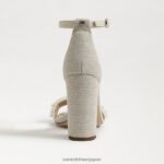 jp Sam Edelman 女性 ヤロ ペルラ ブロックヒールサンダル モダンなアイボリー 4NFV0P618 履物 - Image 5