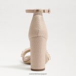 jp Sam Edelman 女性 ヤロ ペルラ ブロックヒールサンダル 暖かい日焼け 4NFV0P617 履物 - Image 5