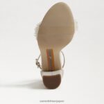 jp Sam Edelman 女性 ヤロ ペルラ ブロックヒールサンダル モダンなアイボリー 4NFV0P618 履物 - Image 6