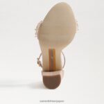 jp Sam Edelman 女性 ヤロ ペルラ ブロックヒールサンダル 暖かい日焼け 4NFV0P617 履物 - Image 6